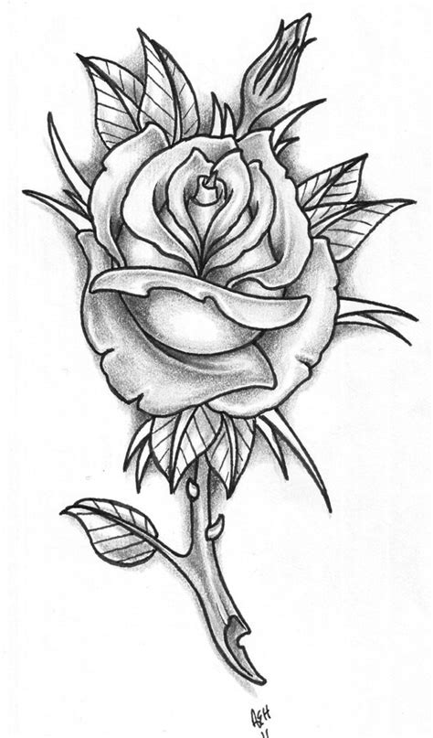 printable rose tattoo designs.